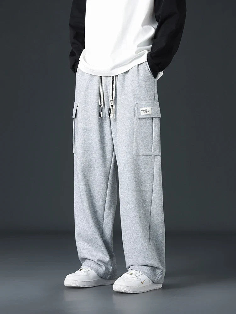Weite Cargohose für Herren mit verstellbarer Taille