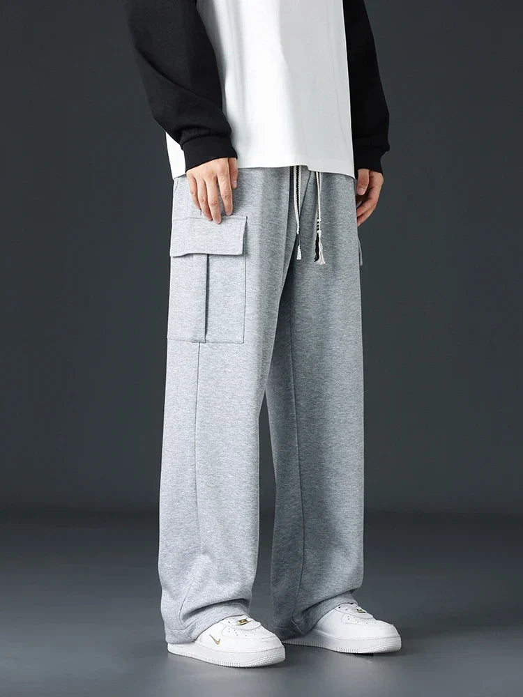 Weite Cargohose für Herren mit verstellbarer Taille