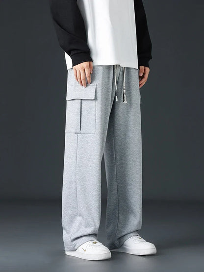 Weite Cargohose für Herren mit verstellbarer Taille