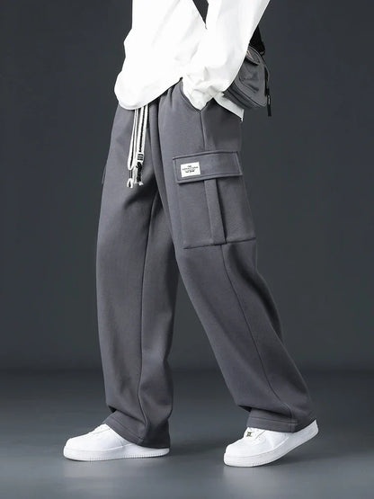 Weite Cargohose für Herren mit verstellbarer Taille