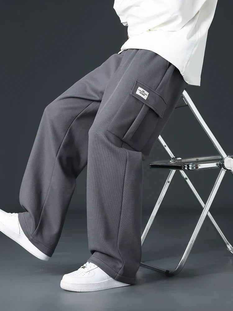 Weite Cargohose für Herren mit verstellbarer Taille