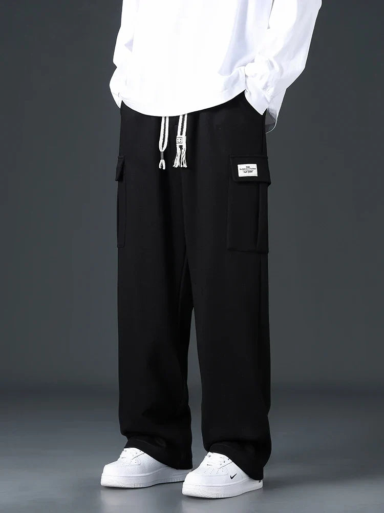 Weite Cargohose für Herren mit verstellbarer Taille