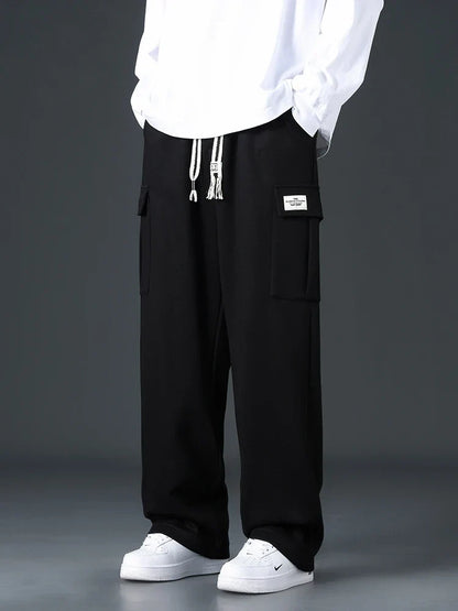 Weite Cargohose für Herren mit verstellbarer Taille
