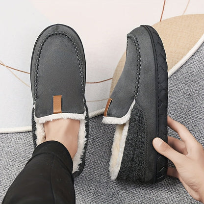 Pantoufles homme doublure peau de mouton antidérapante