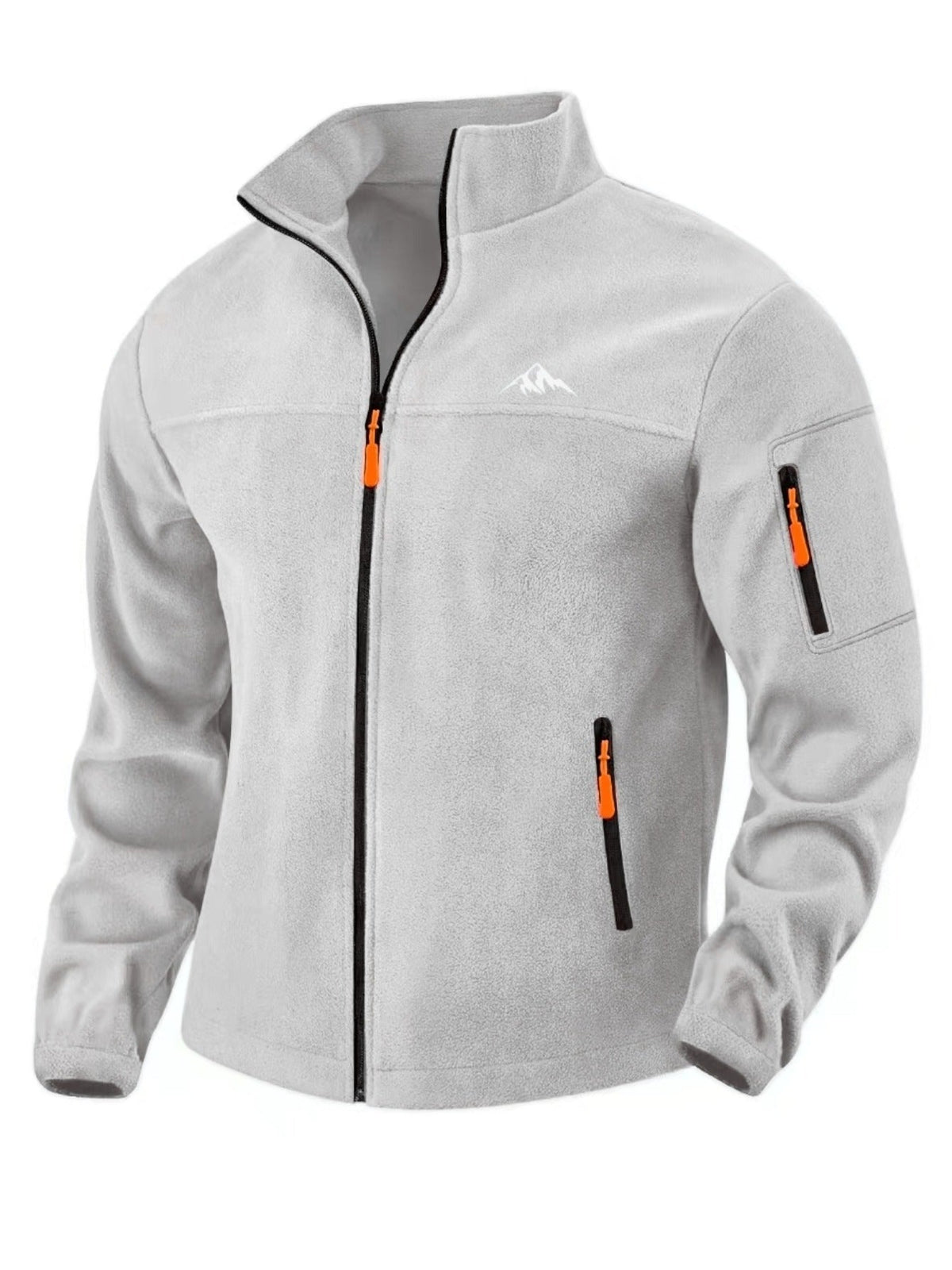 Veste polaire homme coupe-vent col montant chaude
