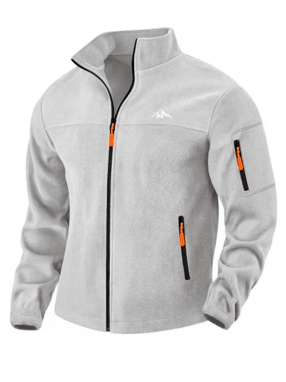 Veste polaire homme coupe-vent col montant chaude