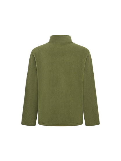 Veste polaire homme coupe-vent col montant chaude
