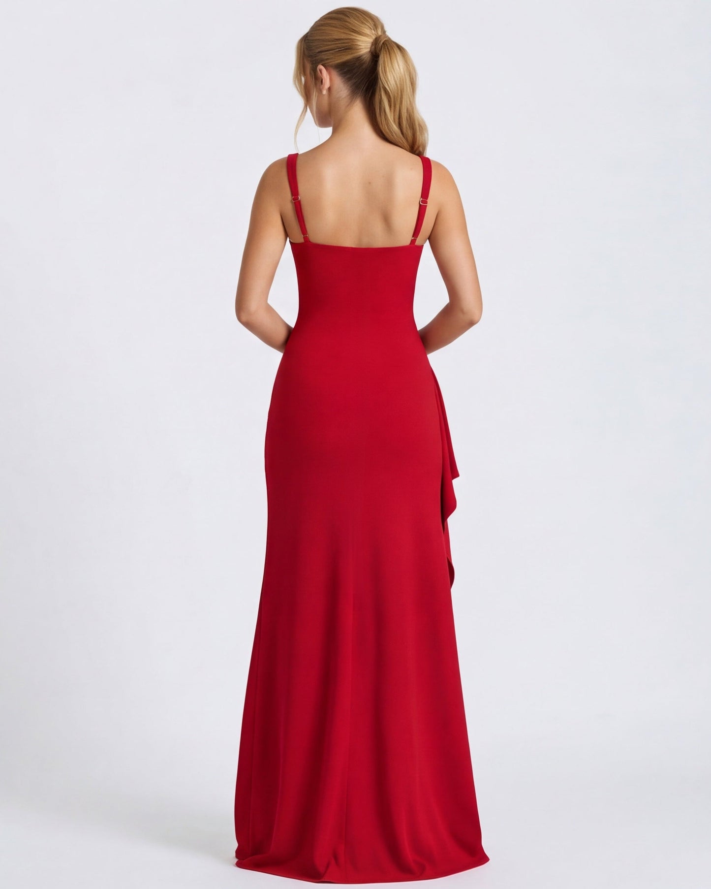 Robe Maxi Main Character – Coupe Gainante et Col Carré