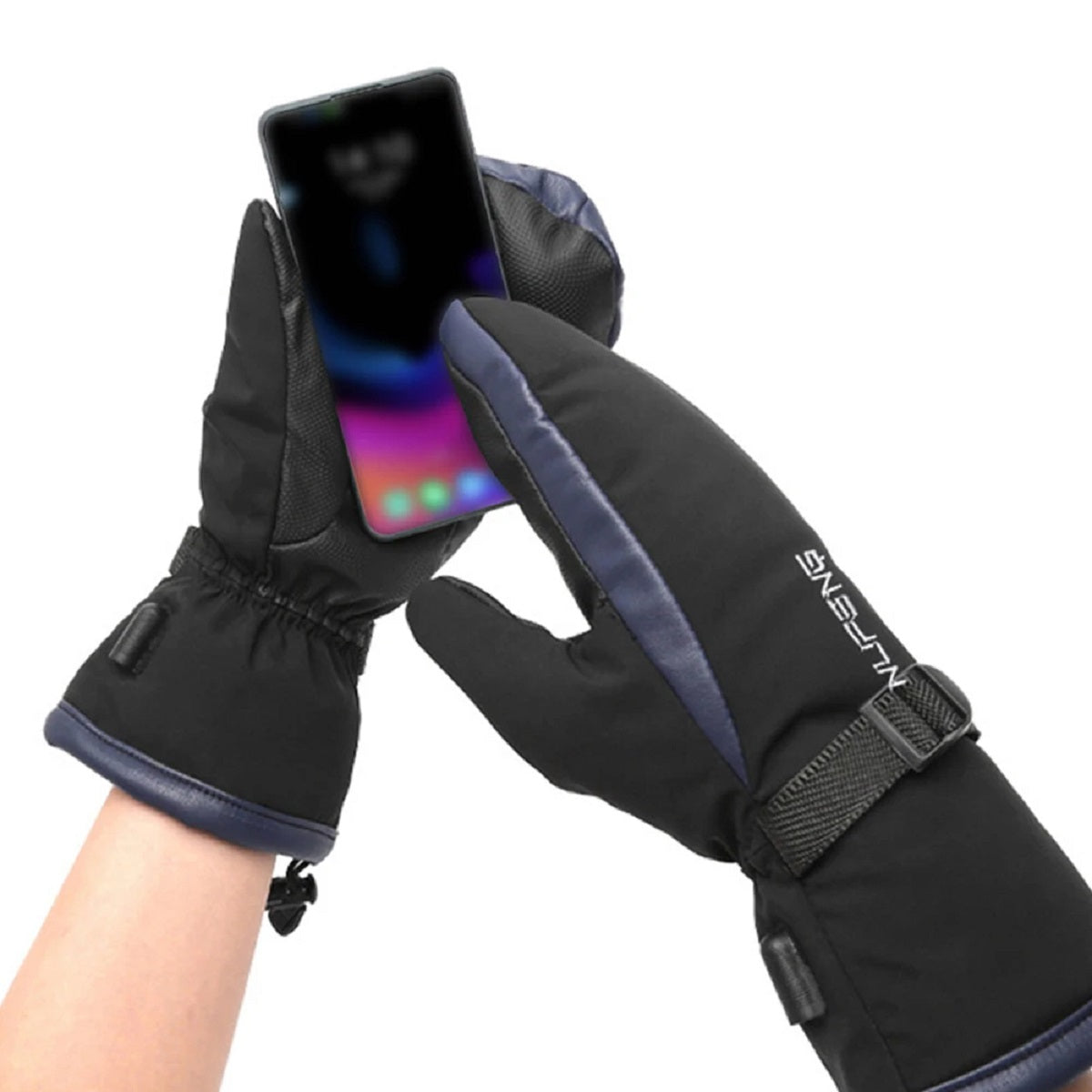 Gants chauffants USB double face pour ski et randonnée