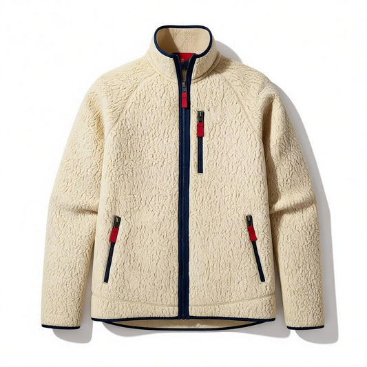 Veste polaire homme Sherpa chaude col montant