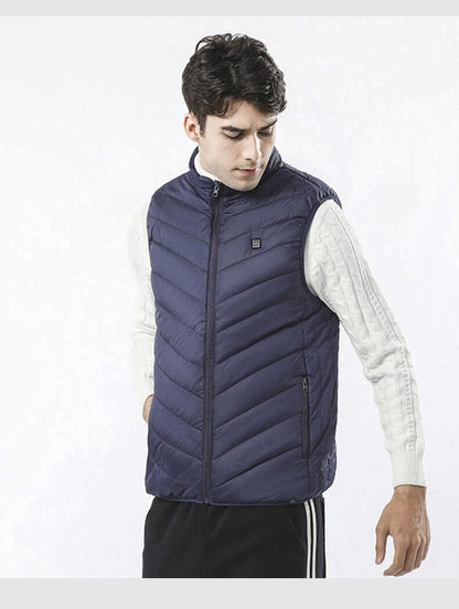 Gilet chauffant homme extérieur anti-vent imperméable