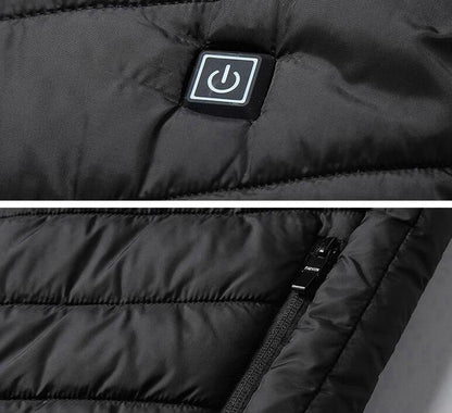 Gilet chauffant homme extérieur anti-vent imperméable