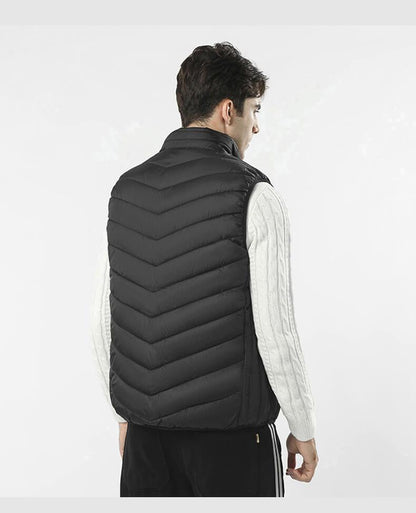 Gilet chauffant homme extérieur anti-vent imperméable