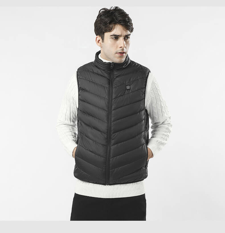 Gilet chauffant homme extérieur anti-vent imperméable
