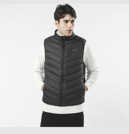 Gilet chauffant homme extérieur anti-vent imperméable