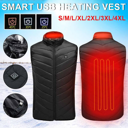 Gilet chauffant homme extérieur anti-vent imperméable