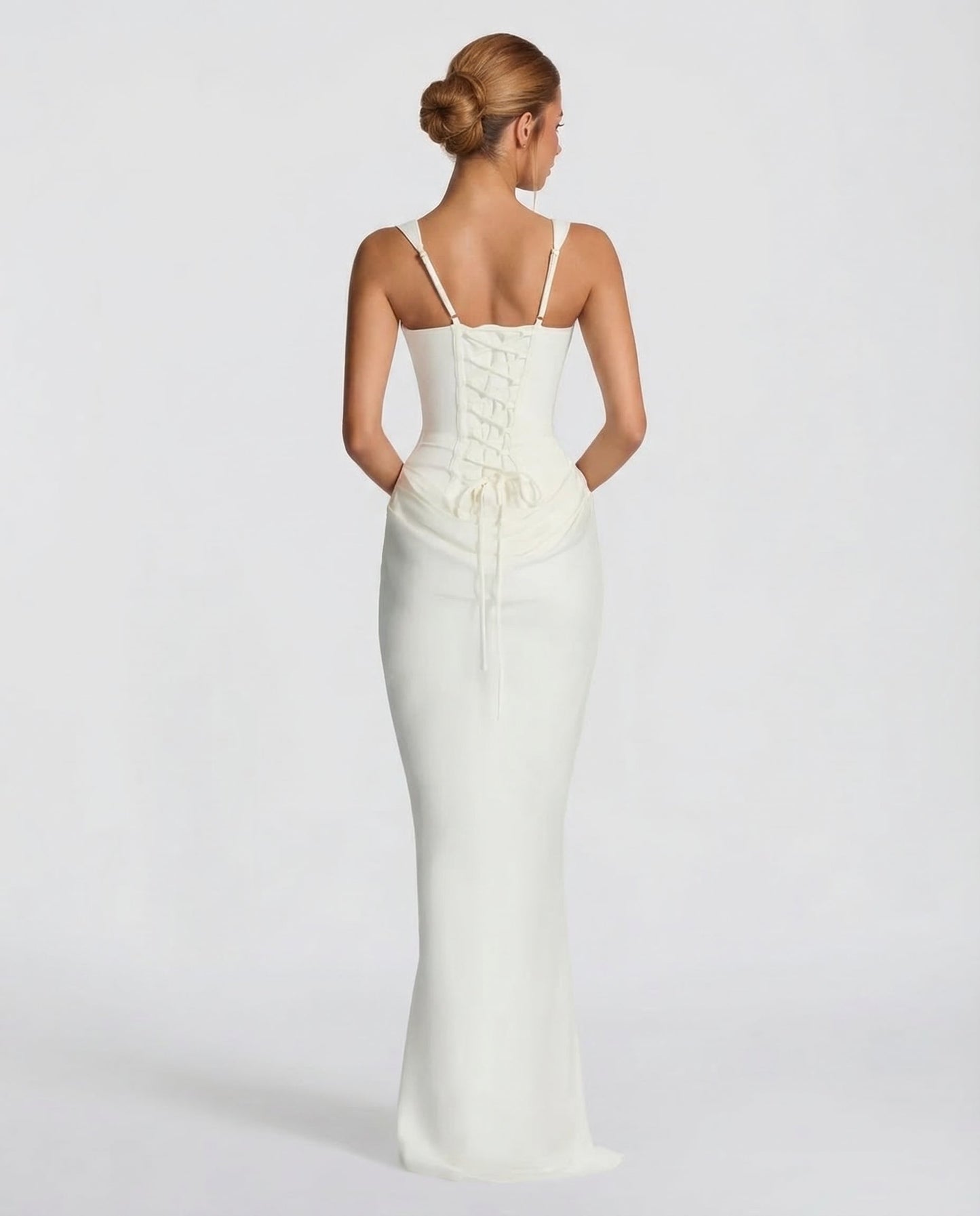 ARIA Robe Maxi Sablier – Silhouette Gainante et Style Naturel