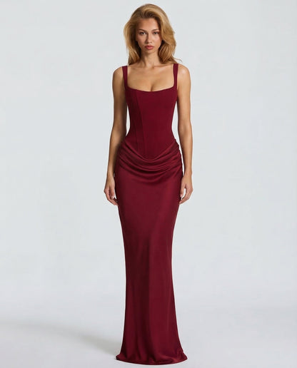 ARIA Robe Maxi Sablier – Silhouette Gainante et Style Naturel