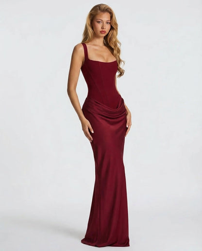 ARIA Robe Maxi Sablier – Silhouette Gainante et Style Naturel