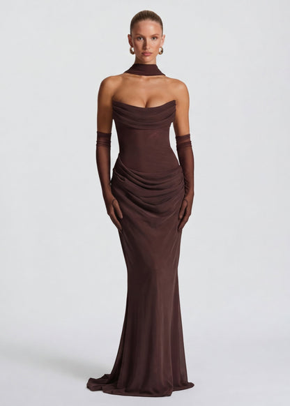 ARIA Robe Maxi Muse – Silhouette Fluide et Élégance Naturelle