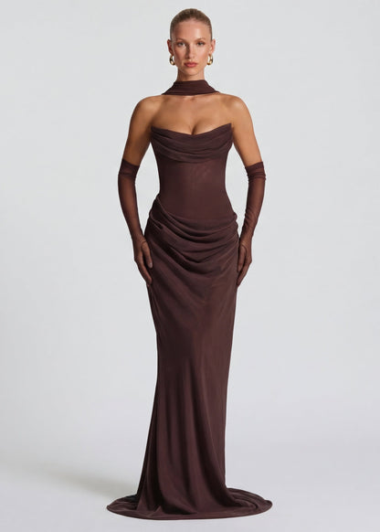 ARIA Robe Maxi Muse – Silhouette Fluide et Élégance Naturelle