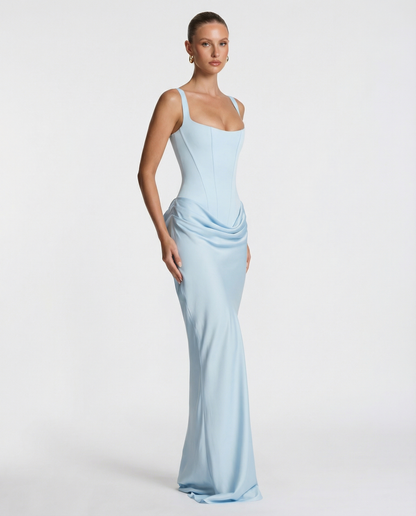 ARIA Robe Maxi Sablier – Silhouette Gainante et Style Naturel
