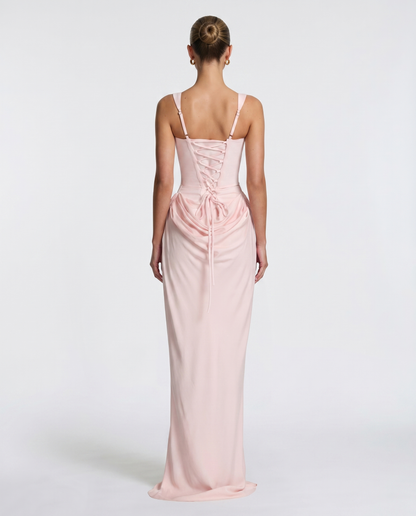 ARIA Robe Maxi Sablier – Silhouette Gainante et Style Naturel