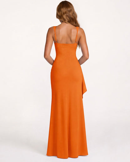 Robe Maxi Main Character – Coupe Gainante et Col Carré