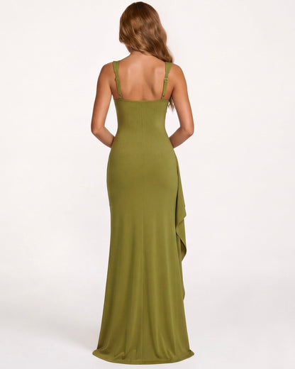 Robe Maxi Main Character – Coupe Gainante et Col Carré