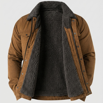 Veste homme style Western coton suédine confortable