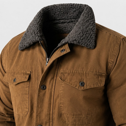 Veste homme style Western coton suédine confortable