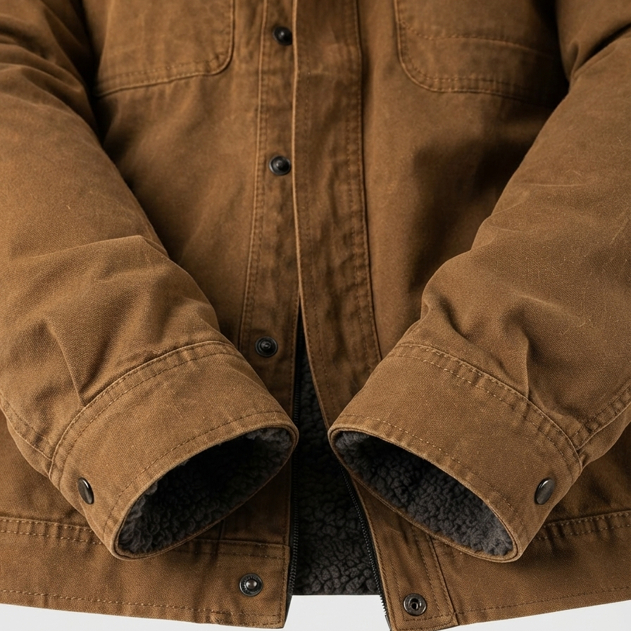 Veste homme style Western coton suédine confortable