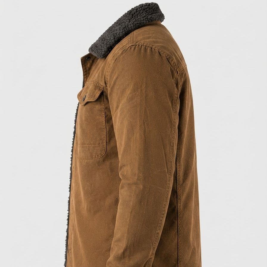 Veste homme style Western coton suédine confortable