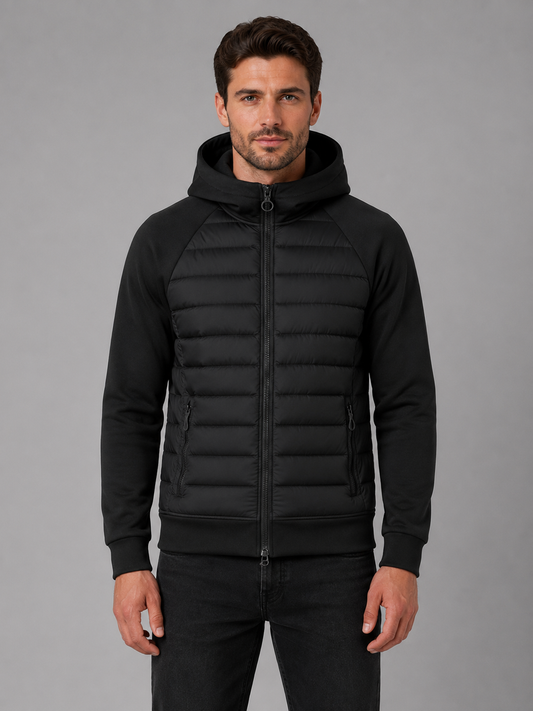 Veste homme matelassée manches stretch légère