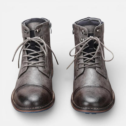 Chaussures homme bottines lacées style urbain
