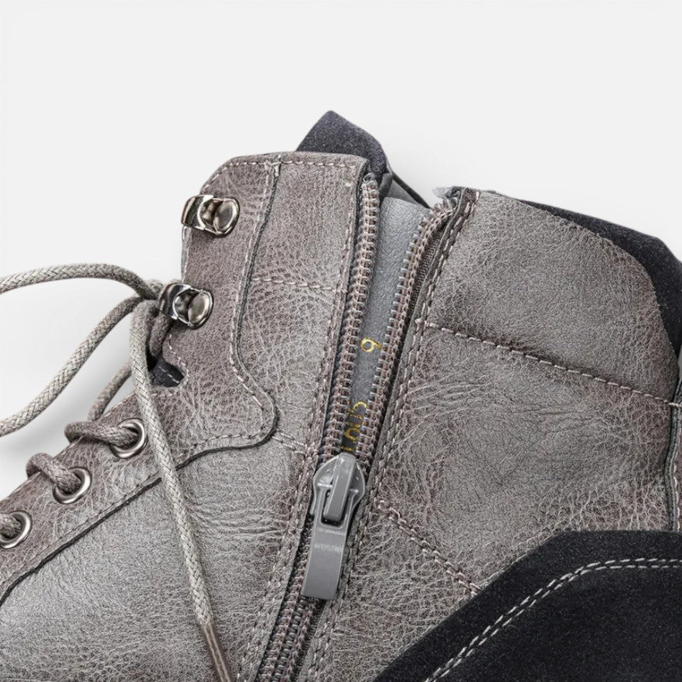 Chaussures homme bottines lacées style urbain