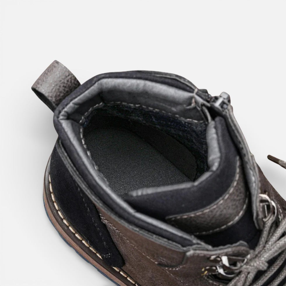 Chaussures homme bottines lacées style urbain