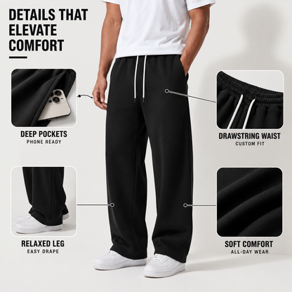 Jogging homme coupe décontractée confort quotidien