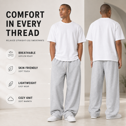 Jogging homme coupe décontractée confort quotidien