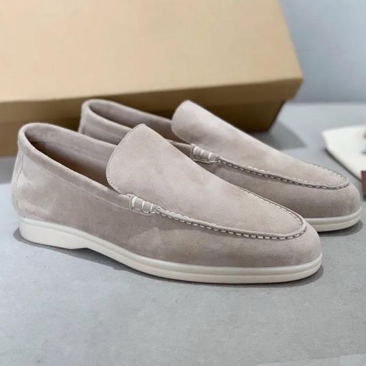 Mocassins homme suède élégants doublure cuir respirante