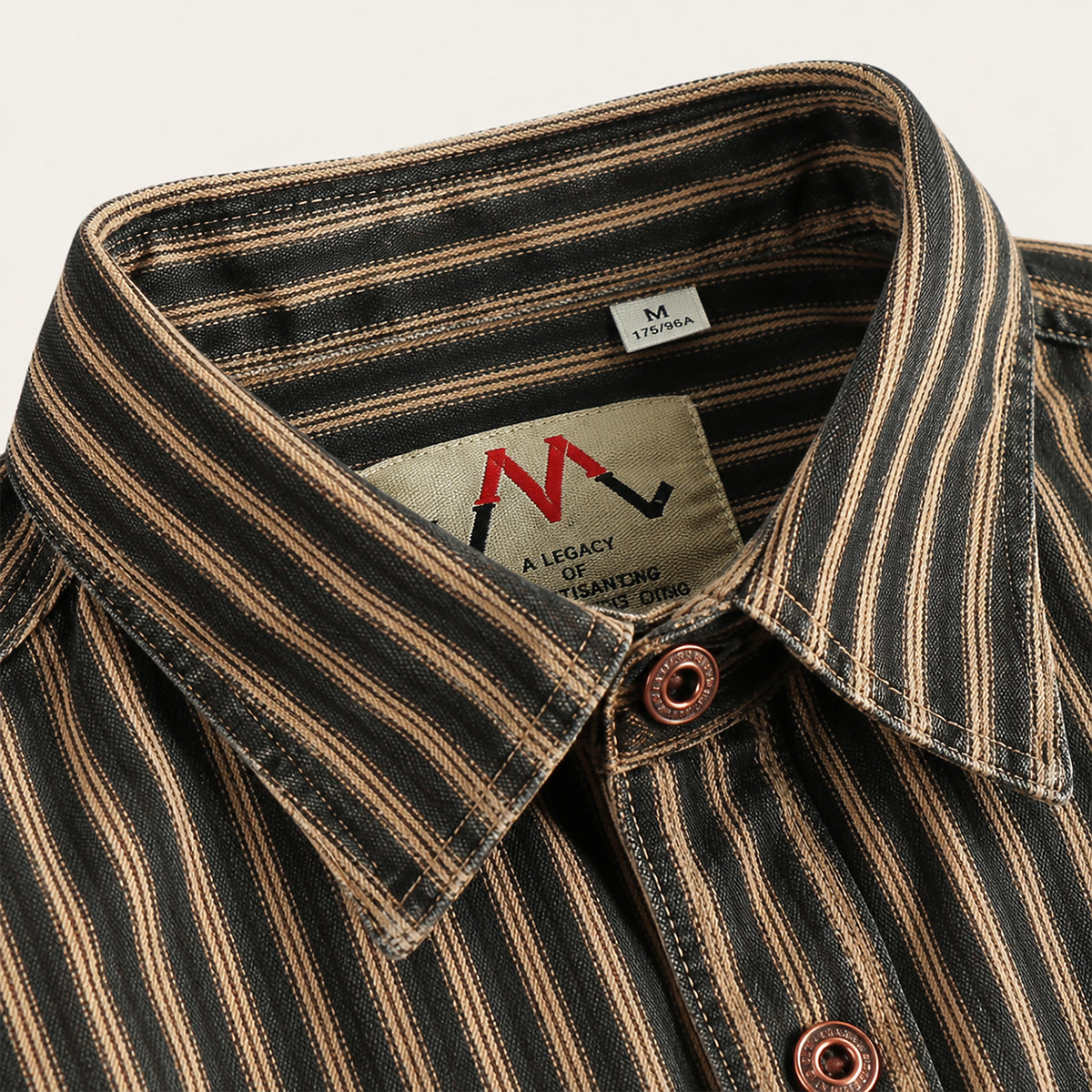 Chemise homme coton rayée vintage confortable