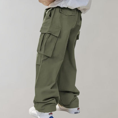 Pantalon Cargo Homme Ample Coton Multi-Poches Urbain