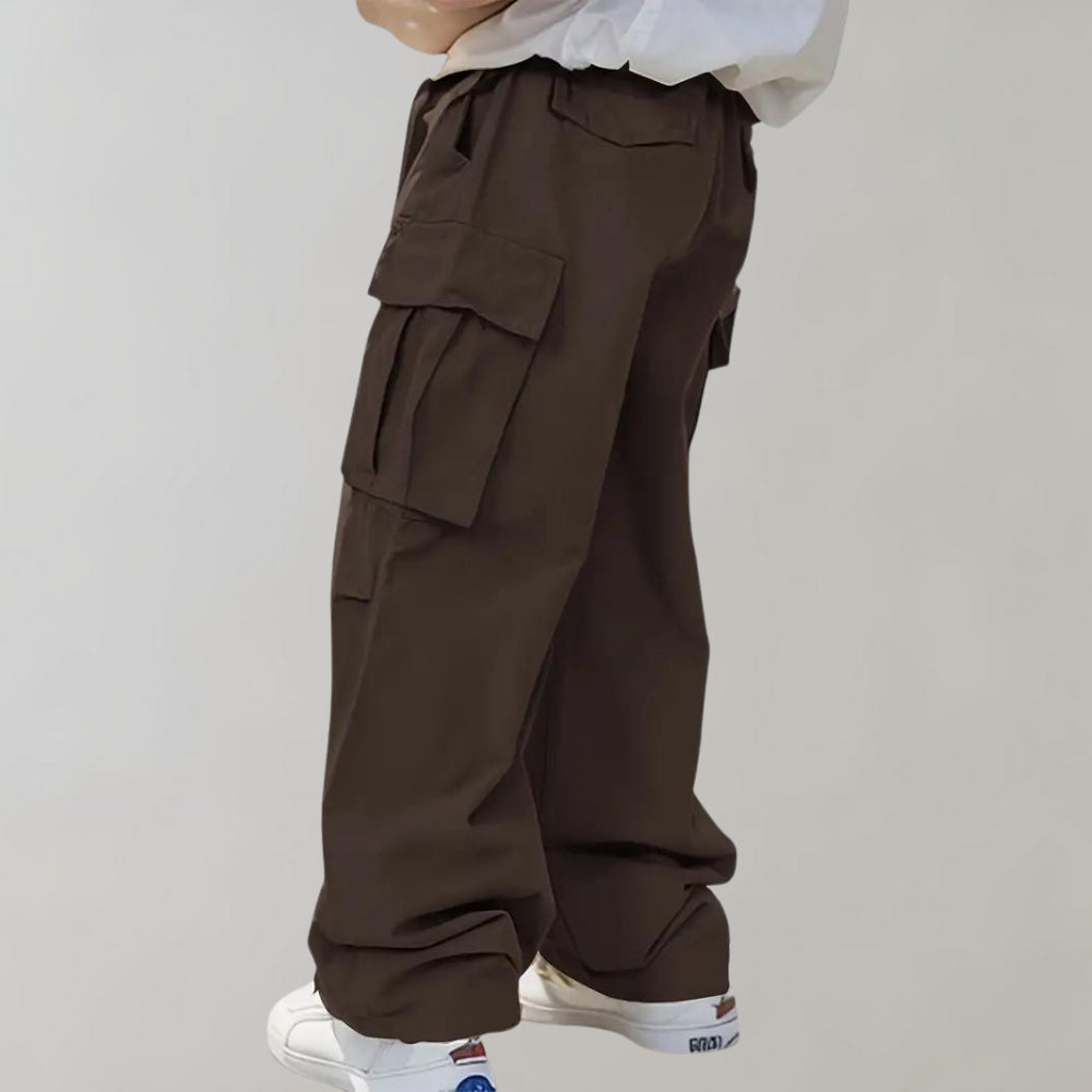 Pantalon Cargo Homme Ample Coton Multi-Poches Urbain