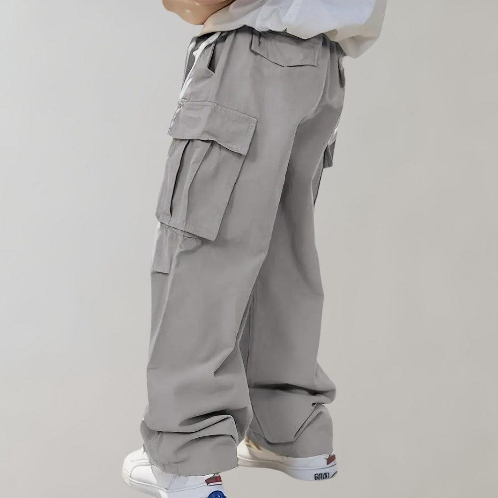 Pantalon Cargo Homme Ample Coton Multi-Poches Urbain