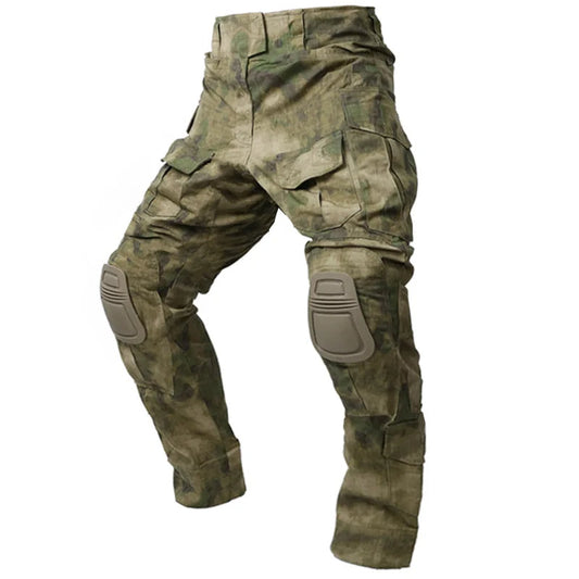 Pantalon cargo homme tactique genouillères intégrées