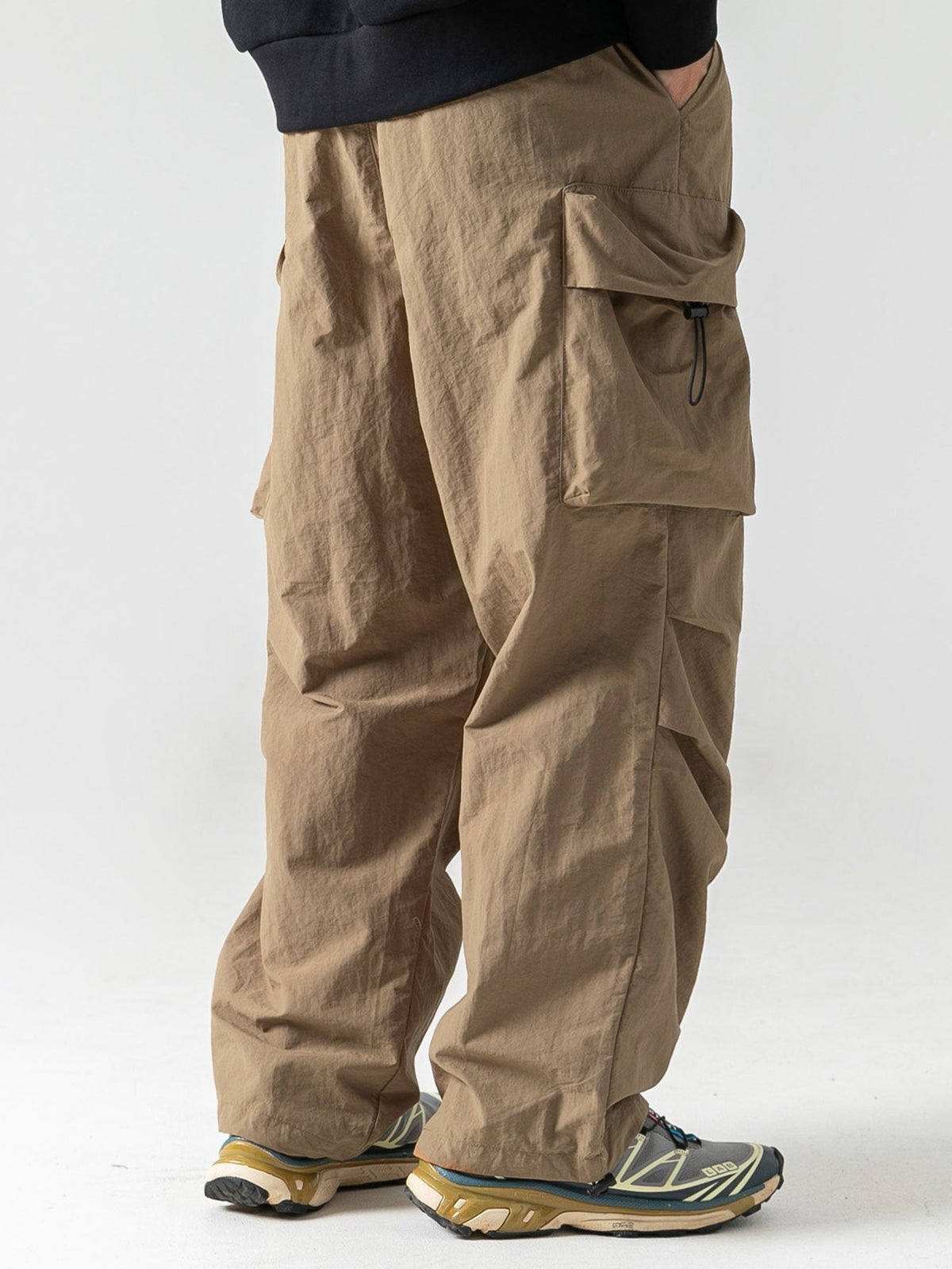 Wasserabweisende Cargo-Hose für Herren, weit geschnitten, mit mehreren Taschen