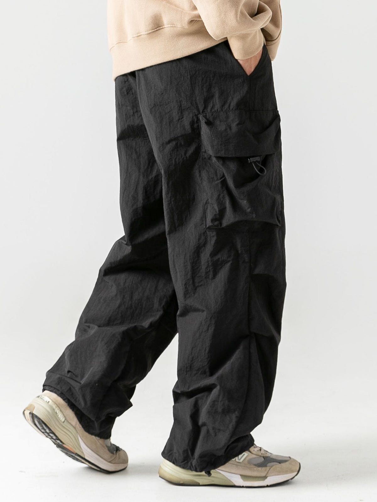 Wasserabweisende Cargo-Hose für Herren, weit geschnitten, mit mehreren Taschen