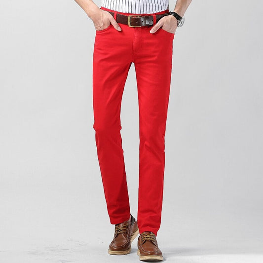 Pantalon homme coupe droite confortable cinq poches