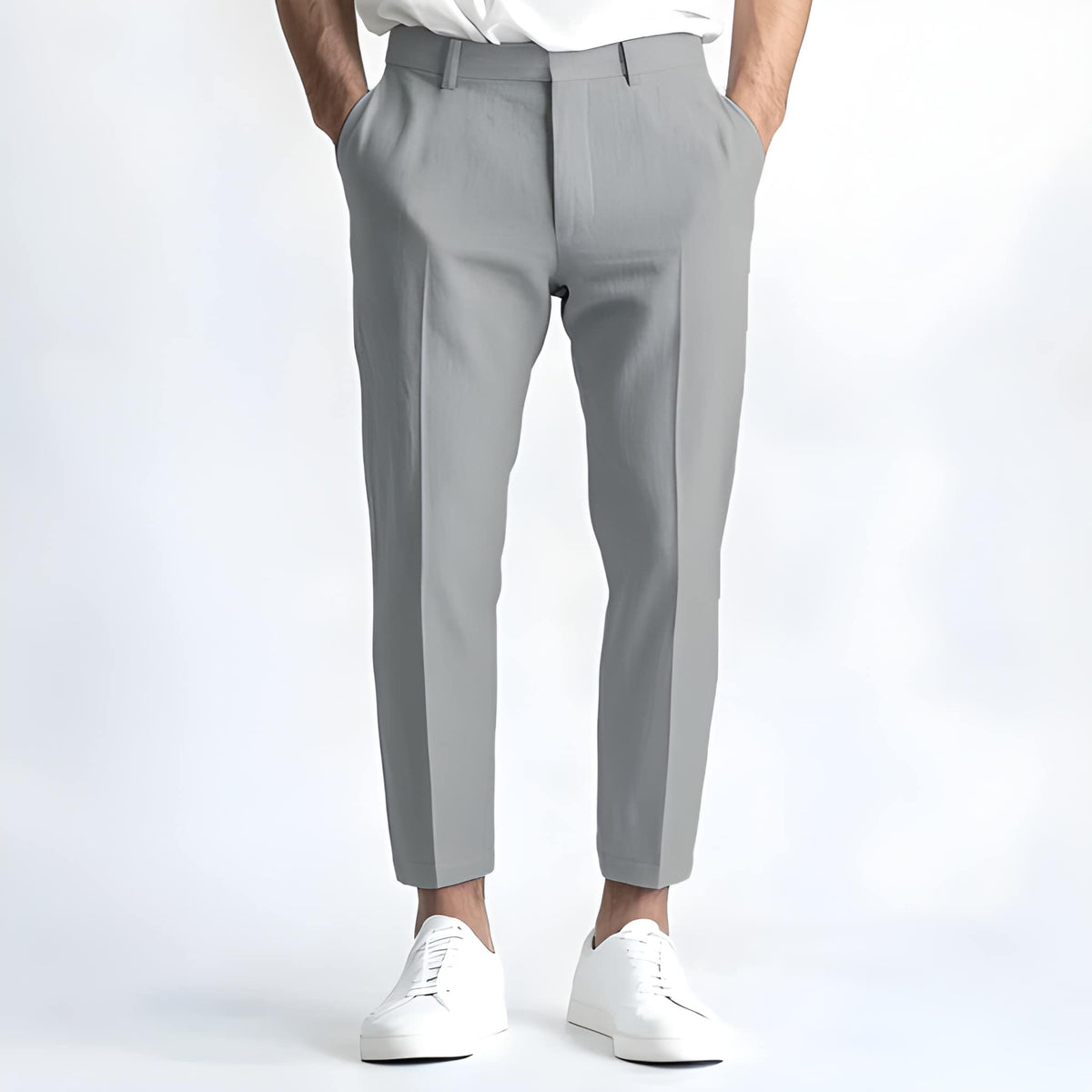 Moderne, lässige Herrenhose mit geradem Schnitt