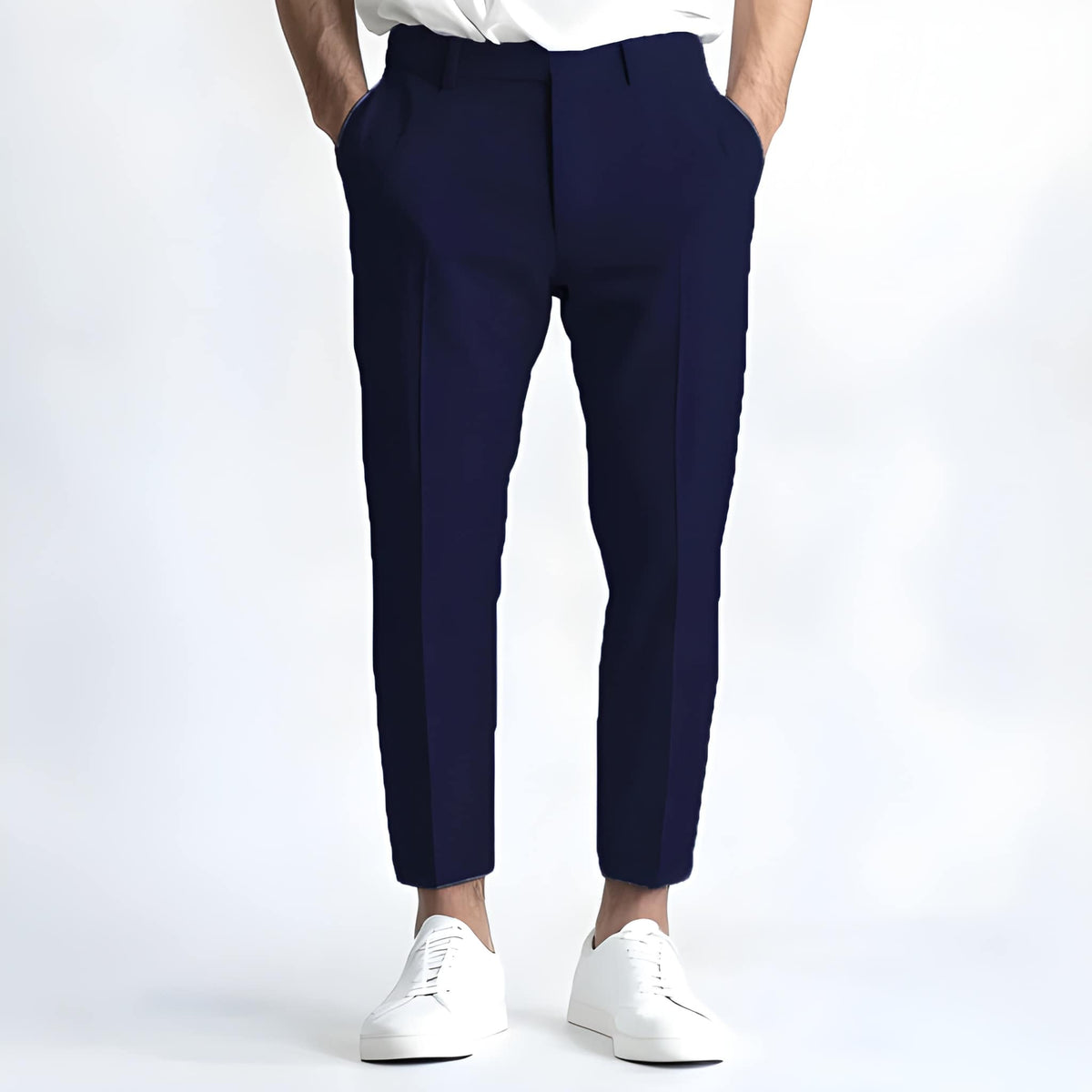 Moderne, lässige Herrenhose mit geradem Schnitt